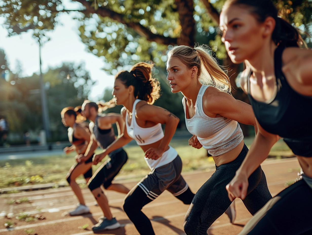 Активні люди різного віку займаються фітнесом